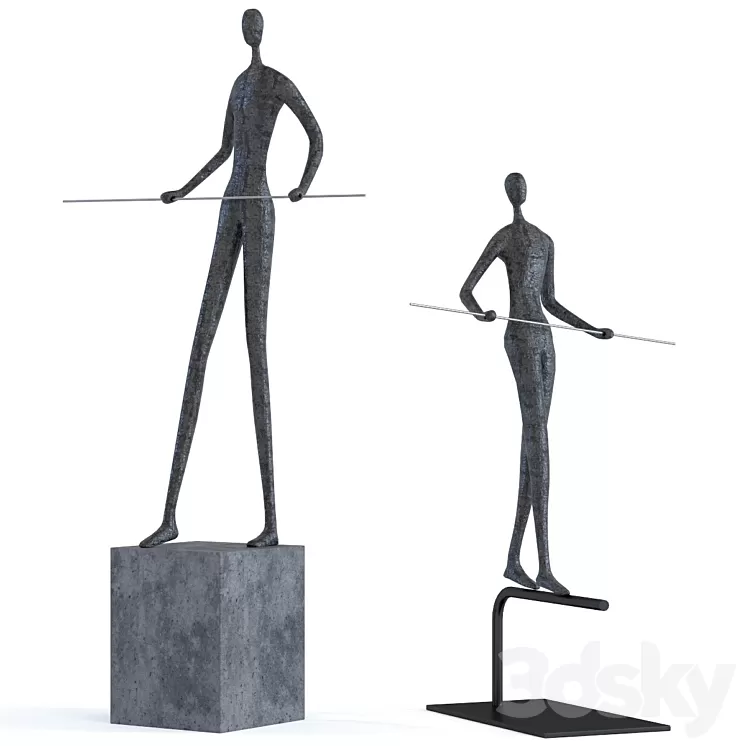 Deco Object Trapez Star 54cm & 70cm 3D Model