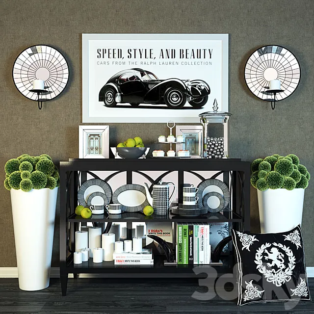 Decor and console Eichholtz 3D Model