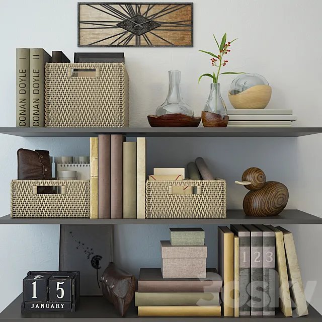Decor brown color 3D Model