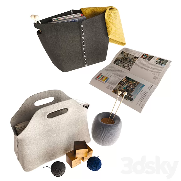 Decor floor set 2 3D Model