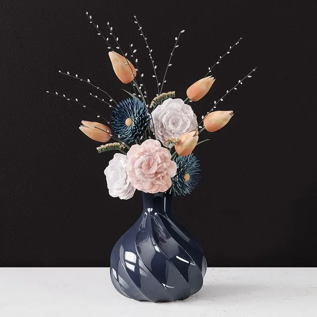 Decor Flowers set 2 3D Model