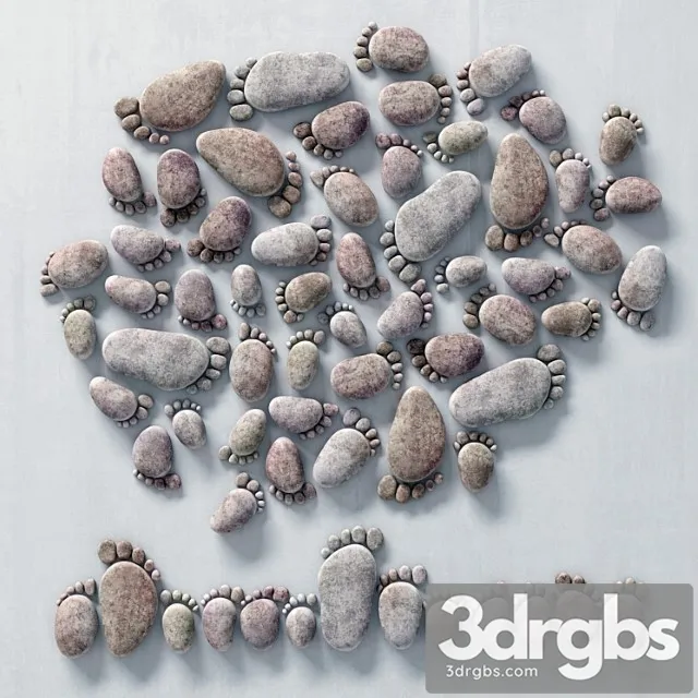 Decor footprints 3D Model Free
