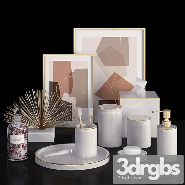 Decor For Bathtub Williams Sonoma 3D Model Free