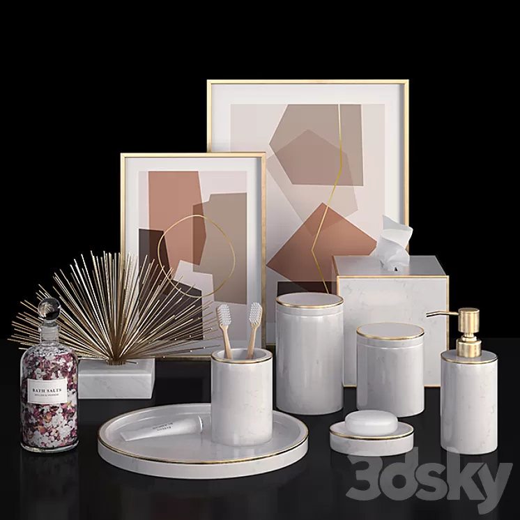 Decor for bathtub Williams Sonoma 3D Model