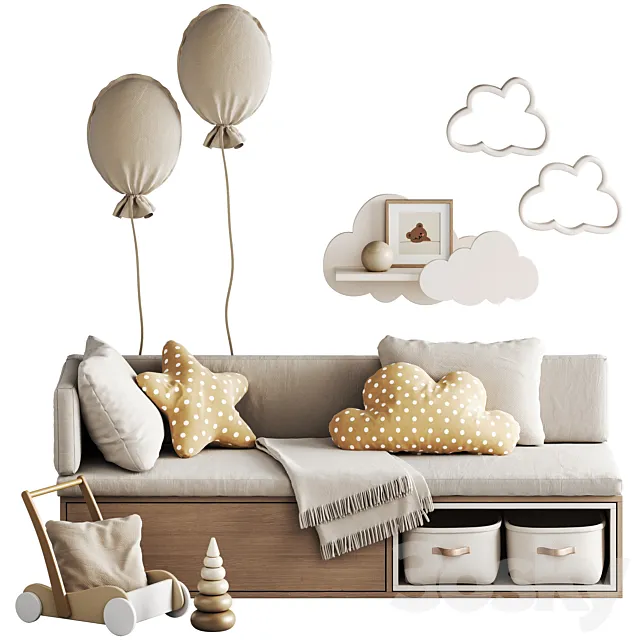 Decor for children room 3D Model