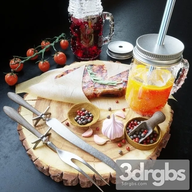 Decor for Kitchen table 3D Model Free