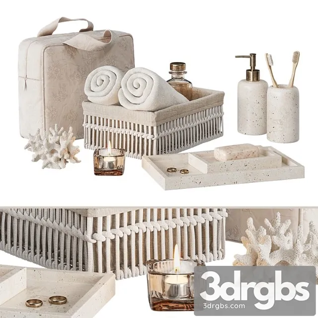 Decor For The Bathroom Zara Home 3 3D Model Free