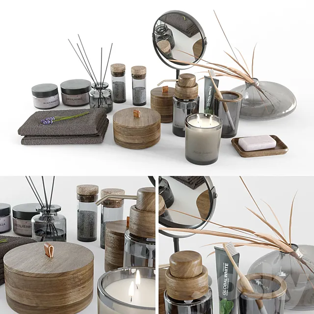 Decor for the bathroom Zara Home 3D Model