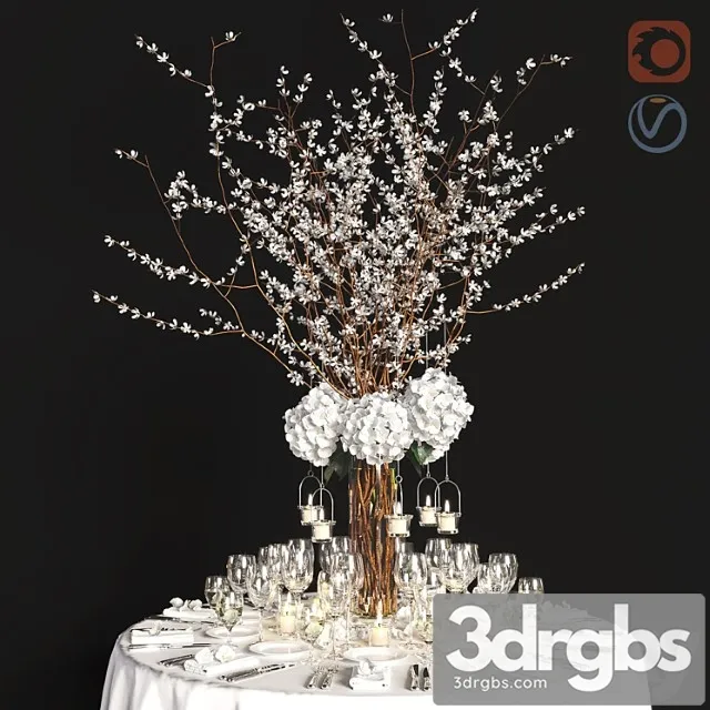 Decor for the festive table 3D Model Free