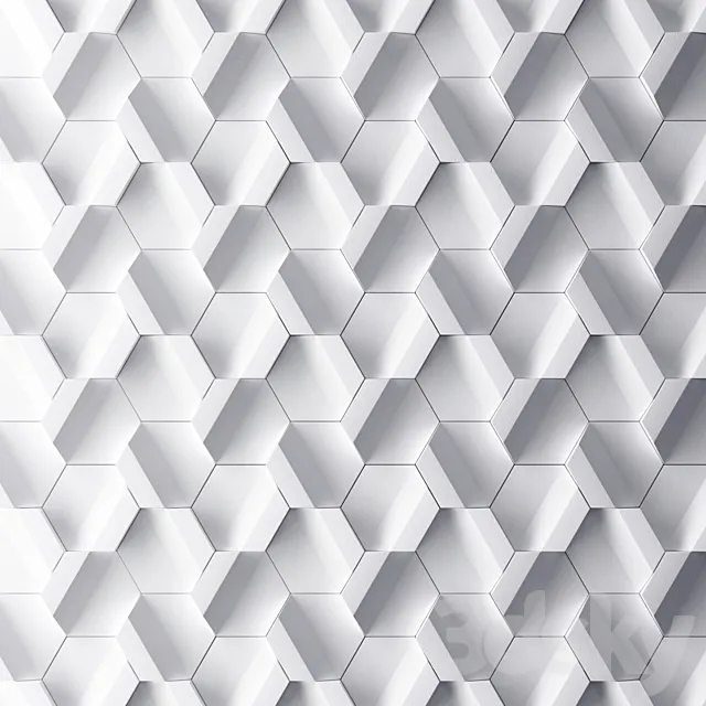 Decor for wall. 3D panel 3D Model