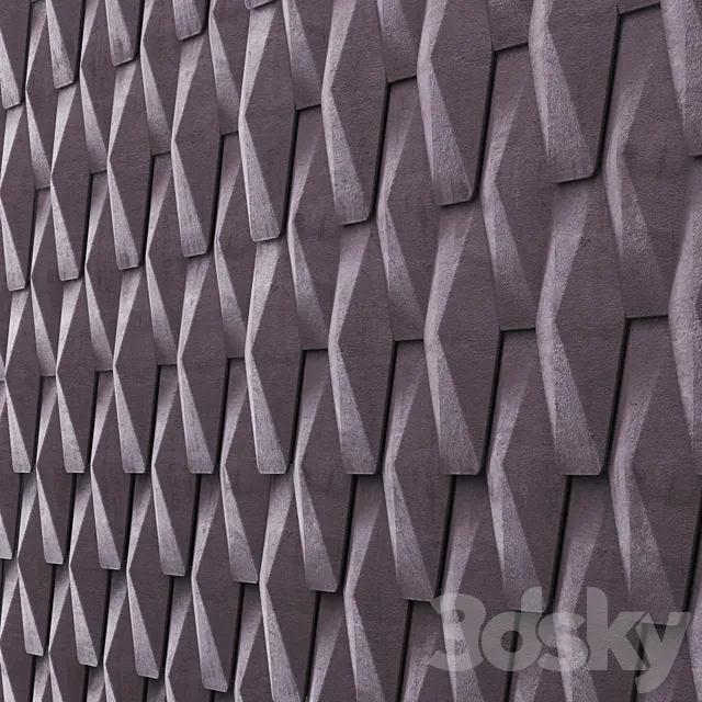 Decor for wall. 3D panel 3D Model
