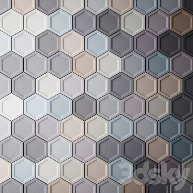 Decor for wall. 3D panel 3D Model