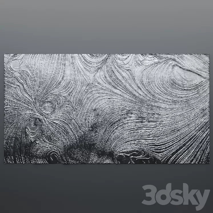Decor for wall. Panel. 3D 3D Model