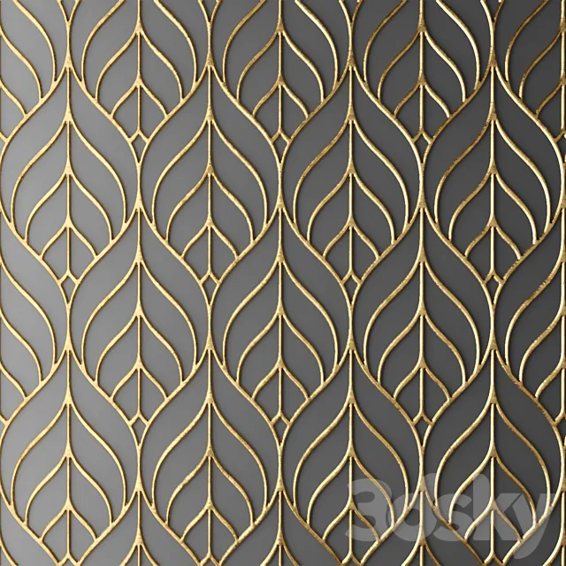 Decor for wall. Panel. 3D 3D Model