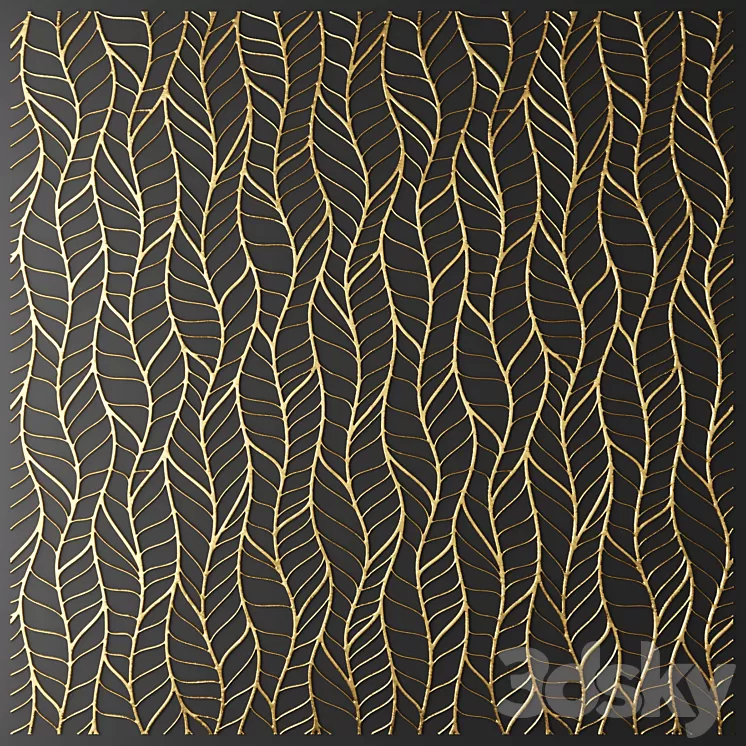Decor for wall. Panel. 3D 3D Model