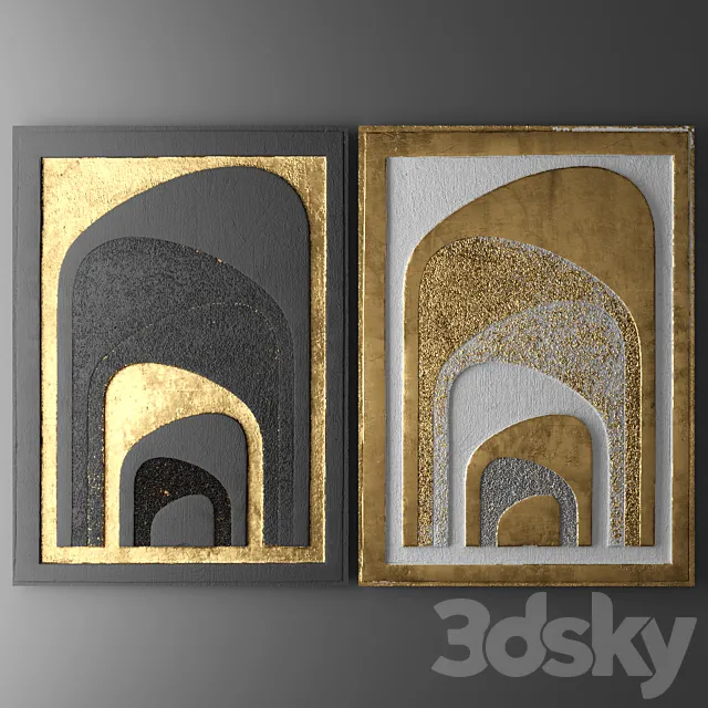 Decor for wall. Panel. 3D 3D Model