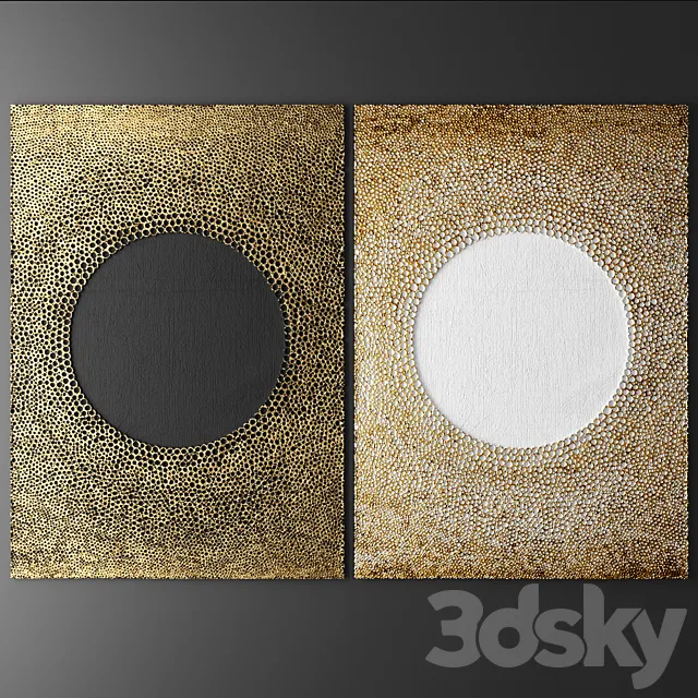 Decor for wall. Panel. 3D 3D Model