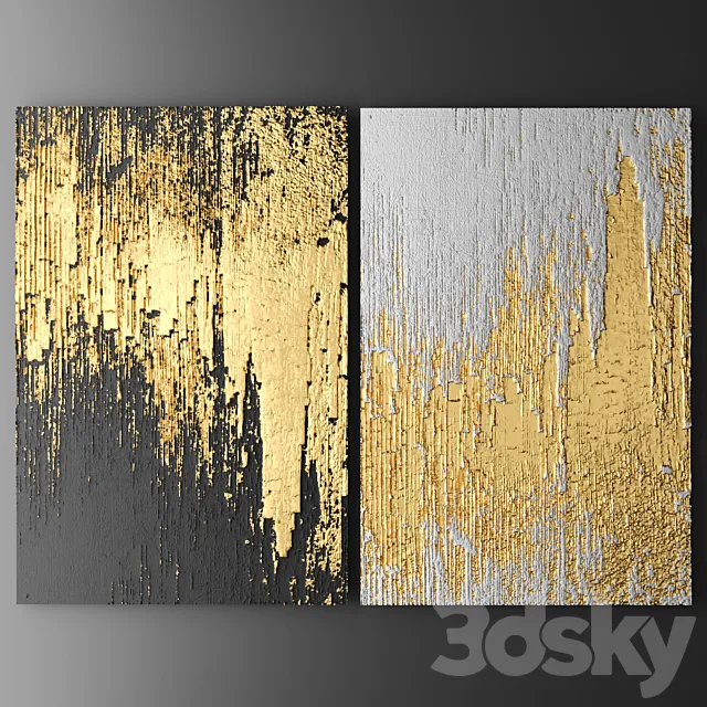 Decor for wall. Panel. 3D 3D Model