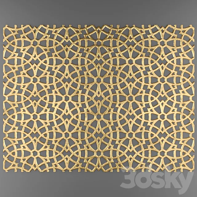 Decor for wall. Panel. 3D 3D Model