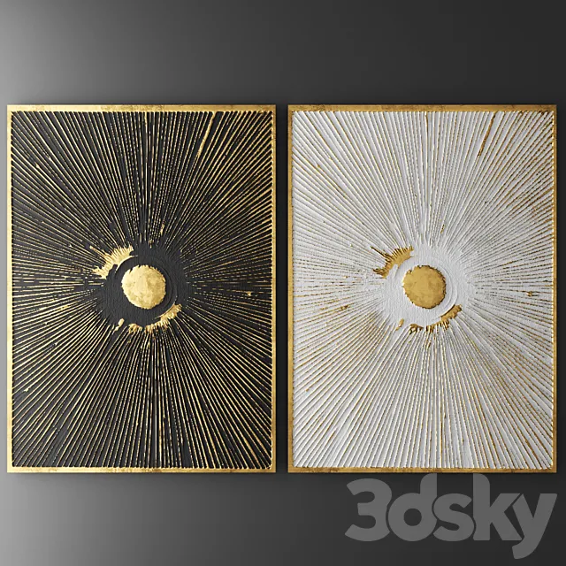 Decor for wall. Panel. 3D 3D Model