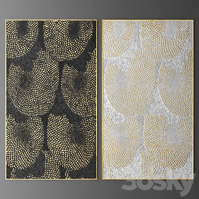 Decor for wall. Panel. 3D 3D Model