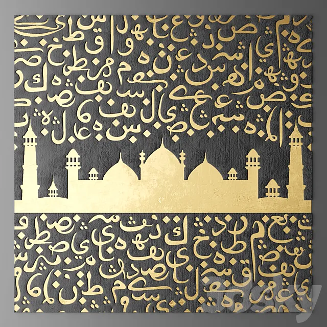 Decor for wall. Panel. 3D 3D Model