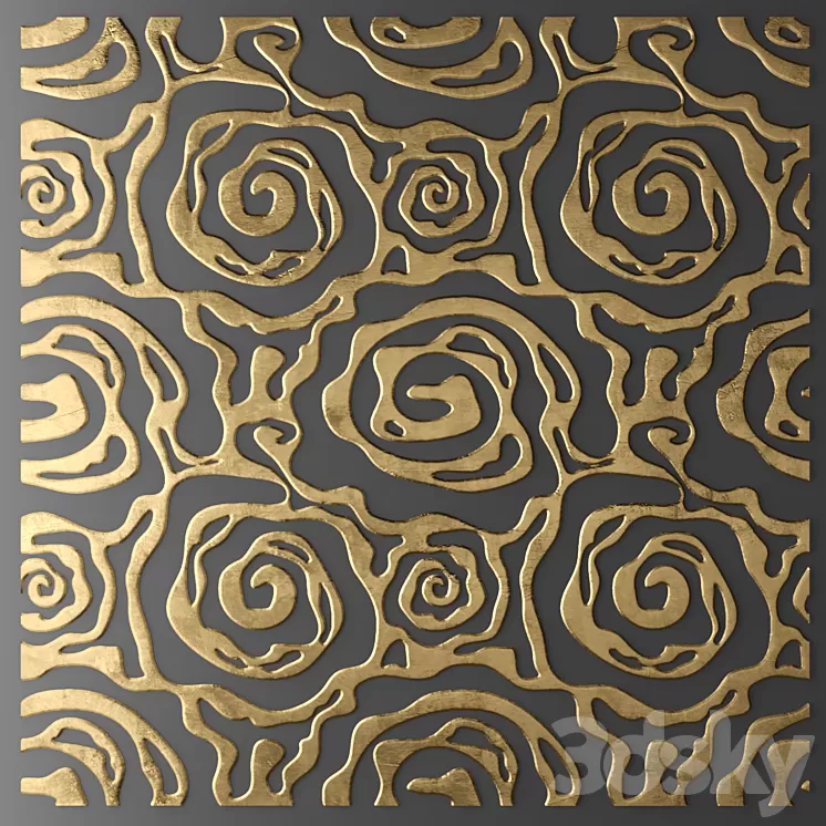 Decor for wall. Panel. 3D 3D Model