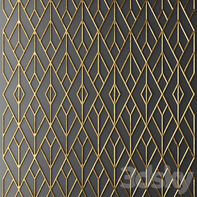 Decor for wall. Panel. 3D 3D Model