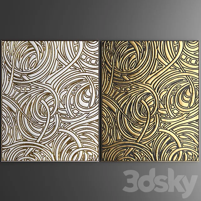Decor for wall. Panel. 3D 3D Model