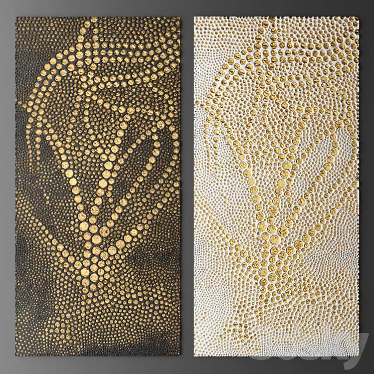 Decor for wall. Panel. 3D 3D Model