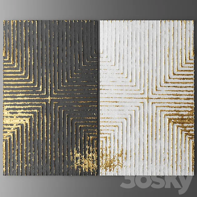 Decor for wall. Panel. 3D 3D Model