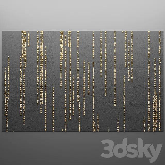 Decor for wall. Panel. 3D 3DModel