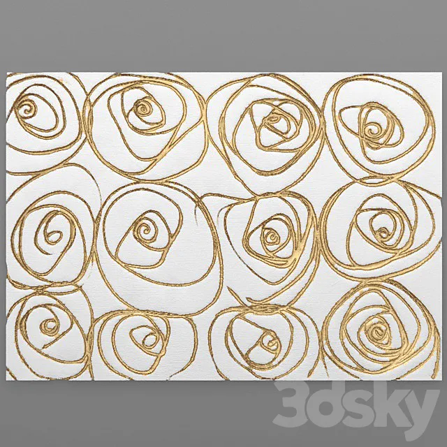 Decor for wall. Panel. 3D Model