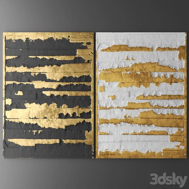 Decor for wall. Panel. 3D (Plywood wood on CNC machines potal paint) 3D Model