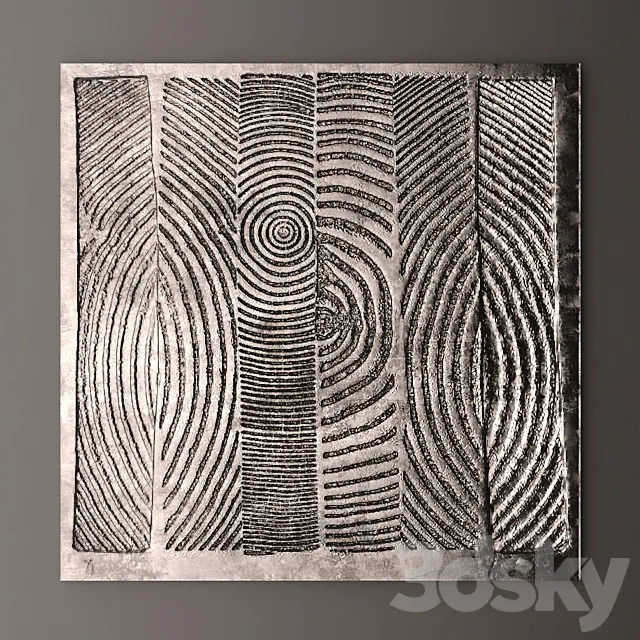 Decor for wall. Panel. 3D Model