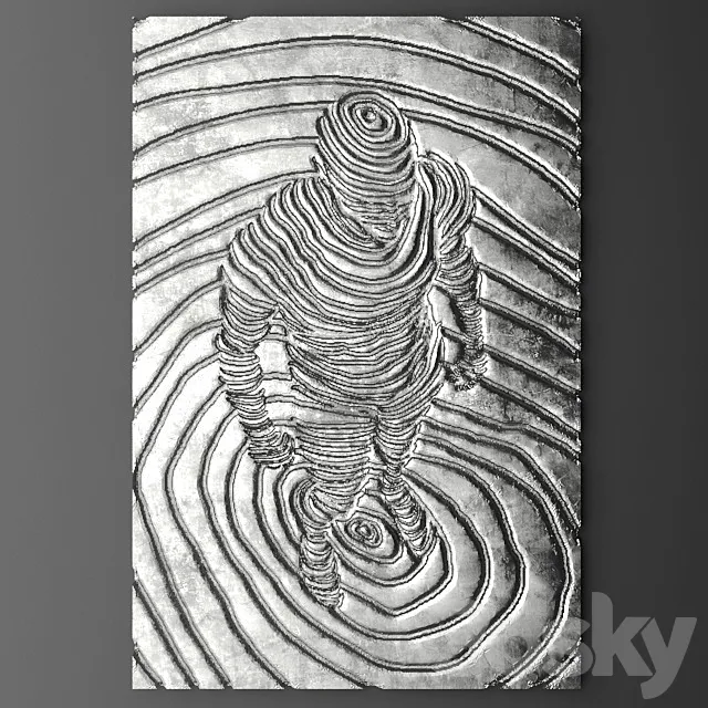 Decor for wall. Panel. 3DModel