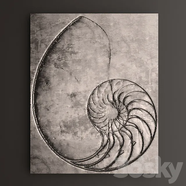 Decor for wall. Panel. Amon. 3D Model