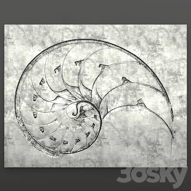 Decor for wall. Panel. Amon. 3D Model