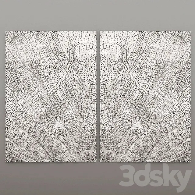 Decor for wall. Panel. Carving. 3D Model