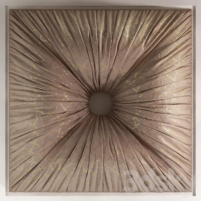 Decor from fabric to the ceiling 3D Model