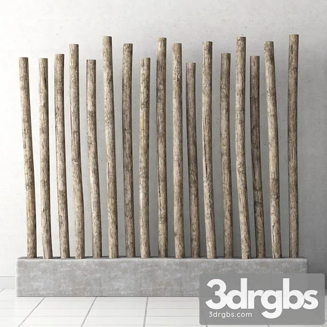 Decor from old branches 3D Model Free