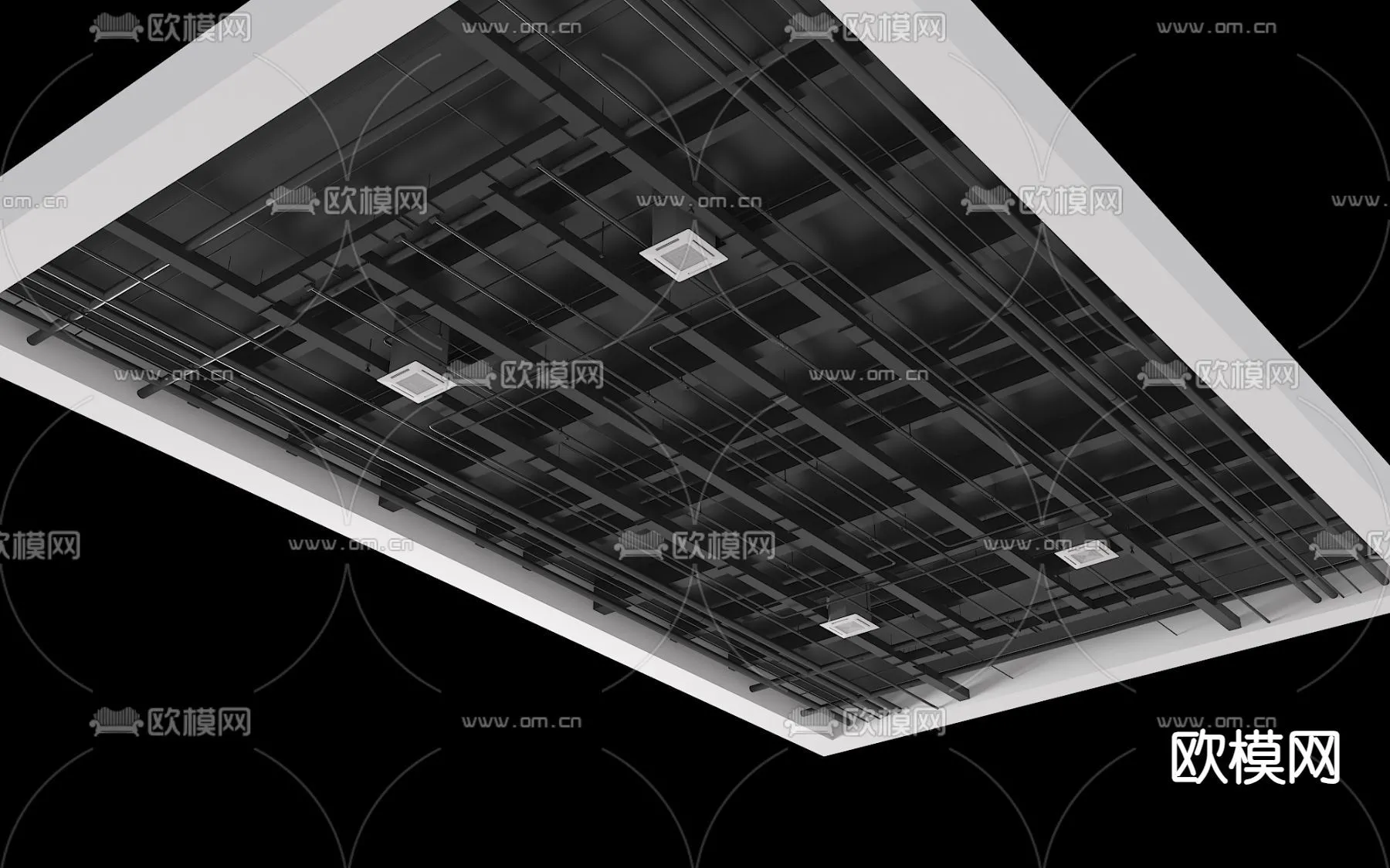 DECOR HELPER - DETAIL - CEILING - 3D Model For Interior Design - 11504