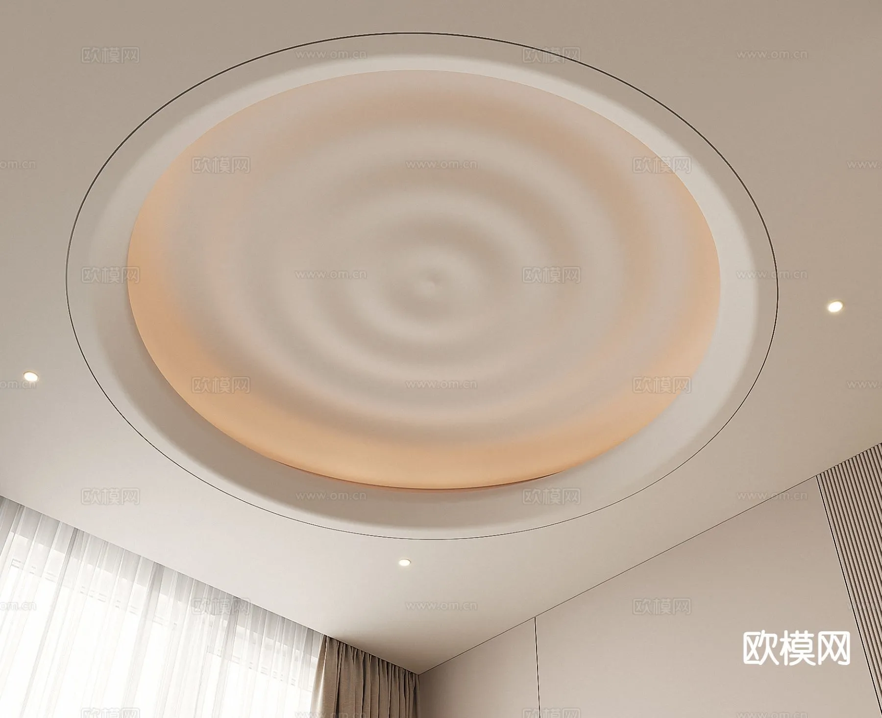 DECOR HELPER - DETAIL - CEILING - 3D Model For Interior Design - 11524