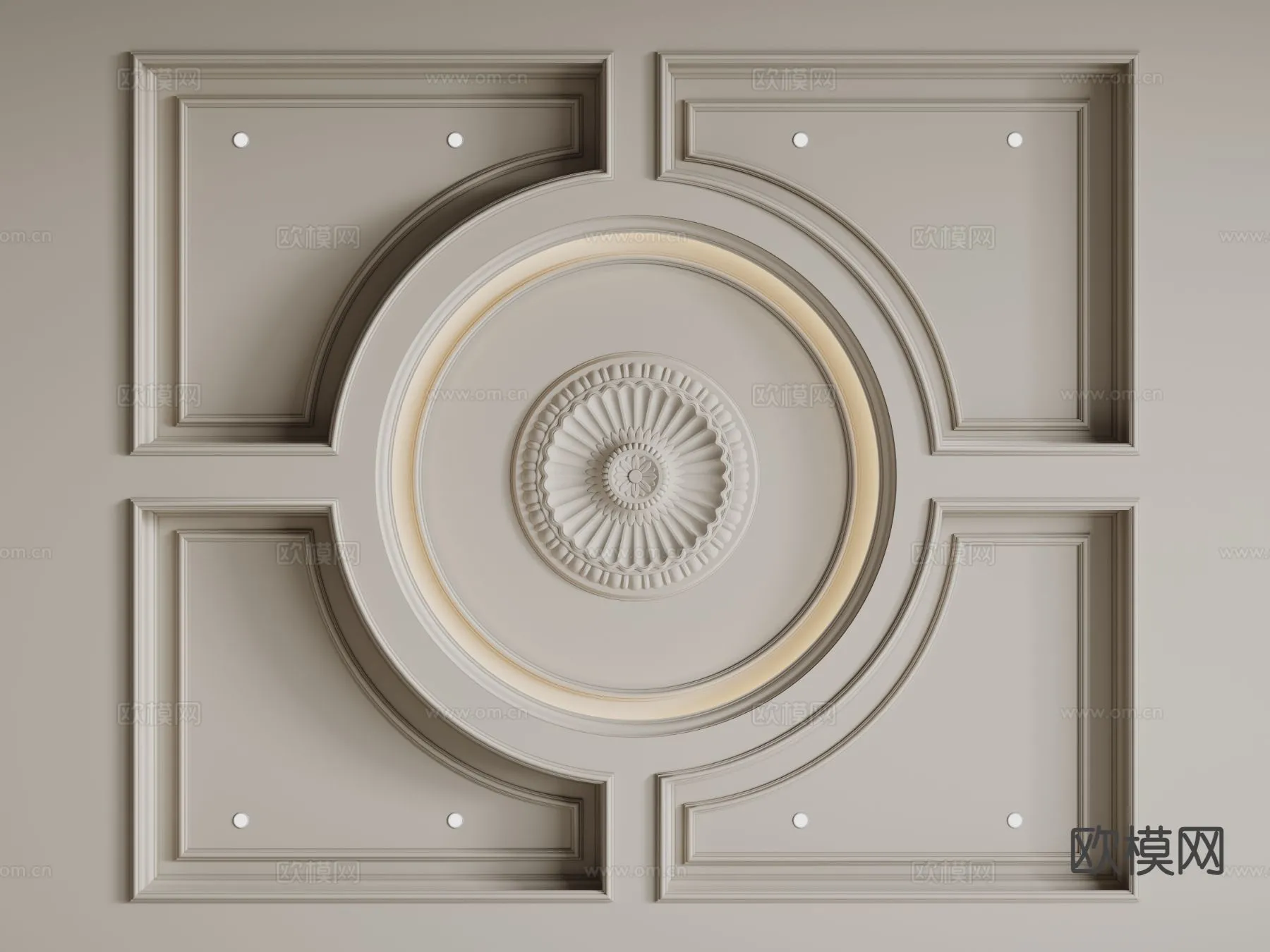 DECOR HELPER - DETAIL - CEILING - 3D Model For Interior Design - 11547