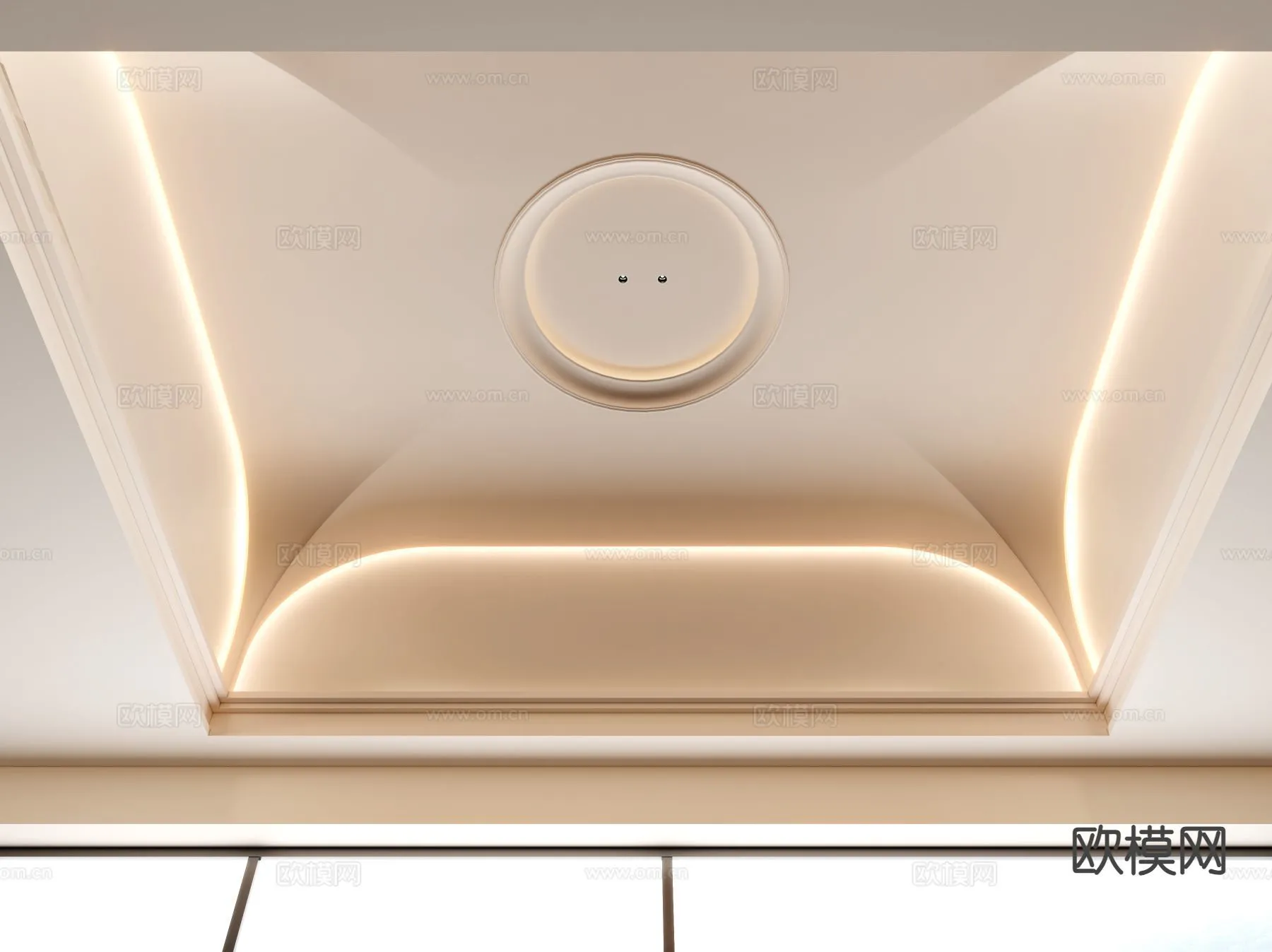 DECOR HELPER - DETAIL - CEILING - 3D Model For Interior Design - 11548