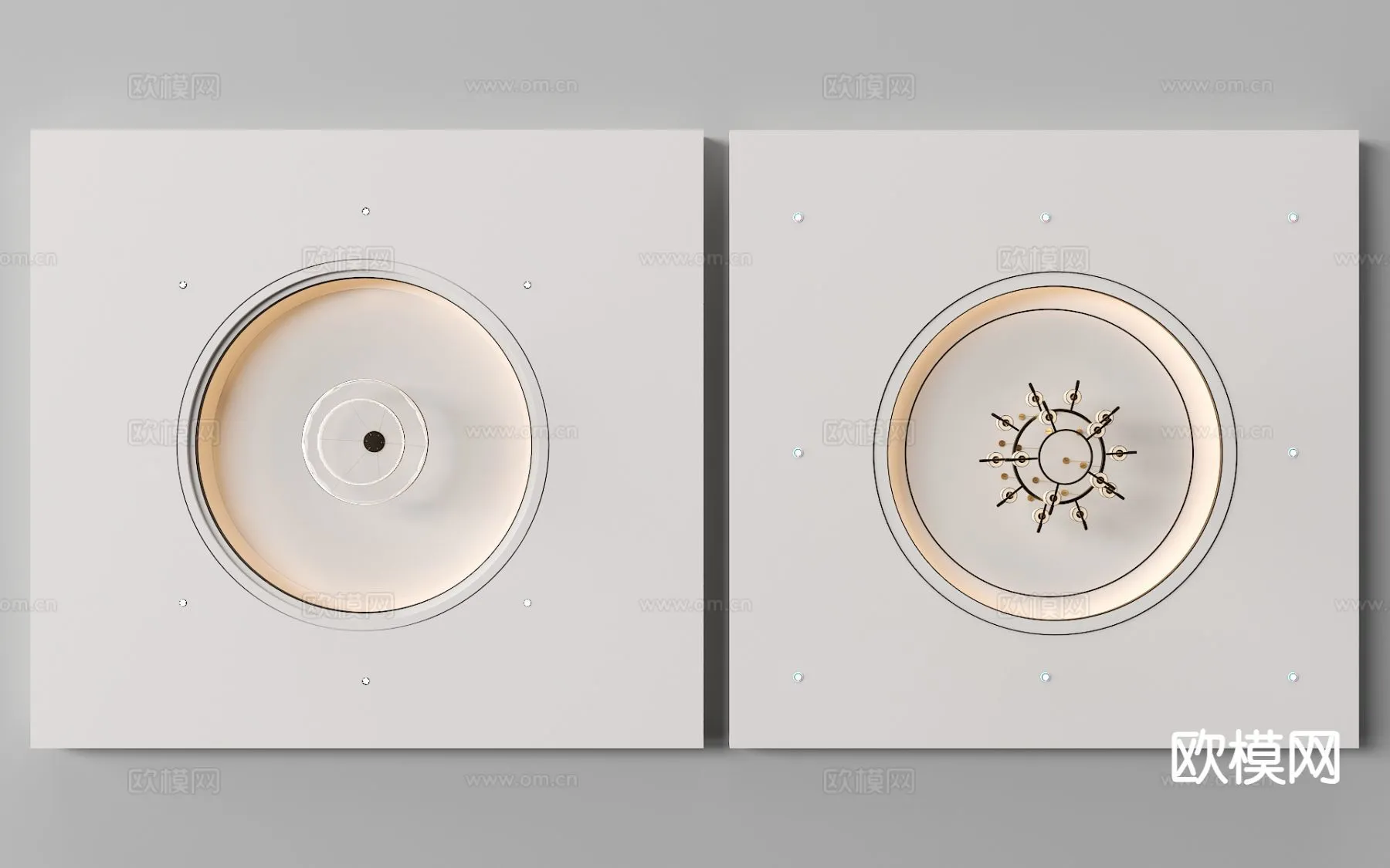 DECOR HELPER - DETAIL - CEILING - 3D Model For Interior Design - 11556