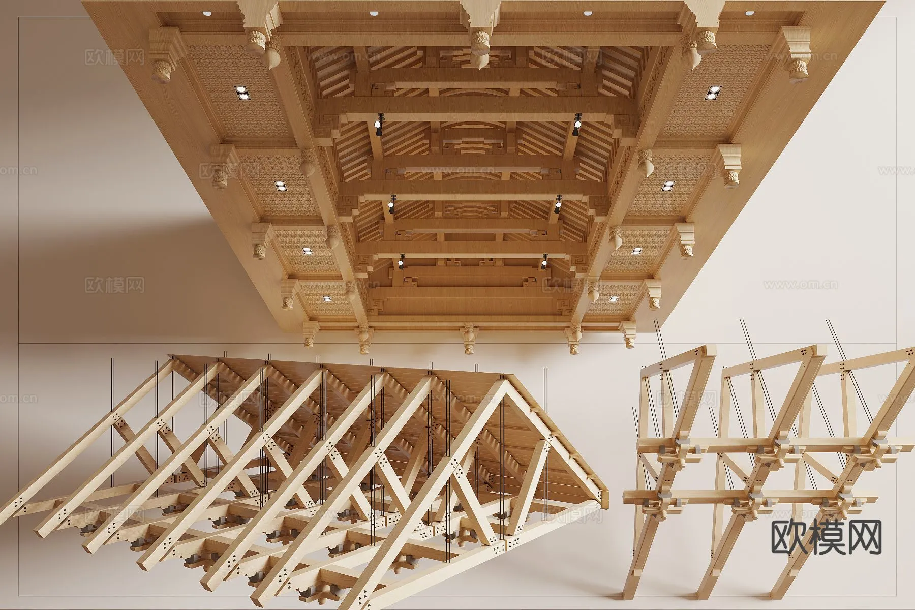 DECOR HELPER - DETAIL - CEILING - 3D Model For Interior Design - 11563