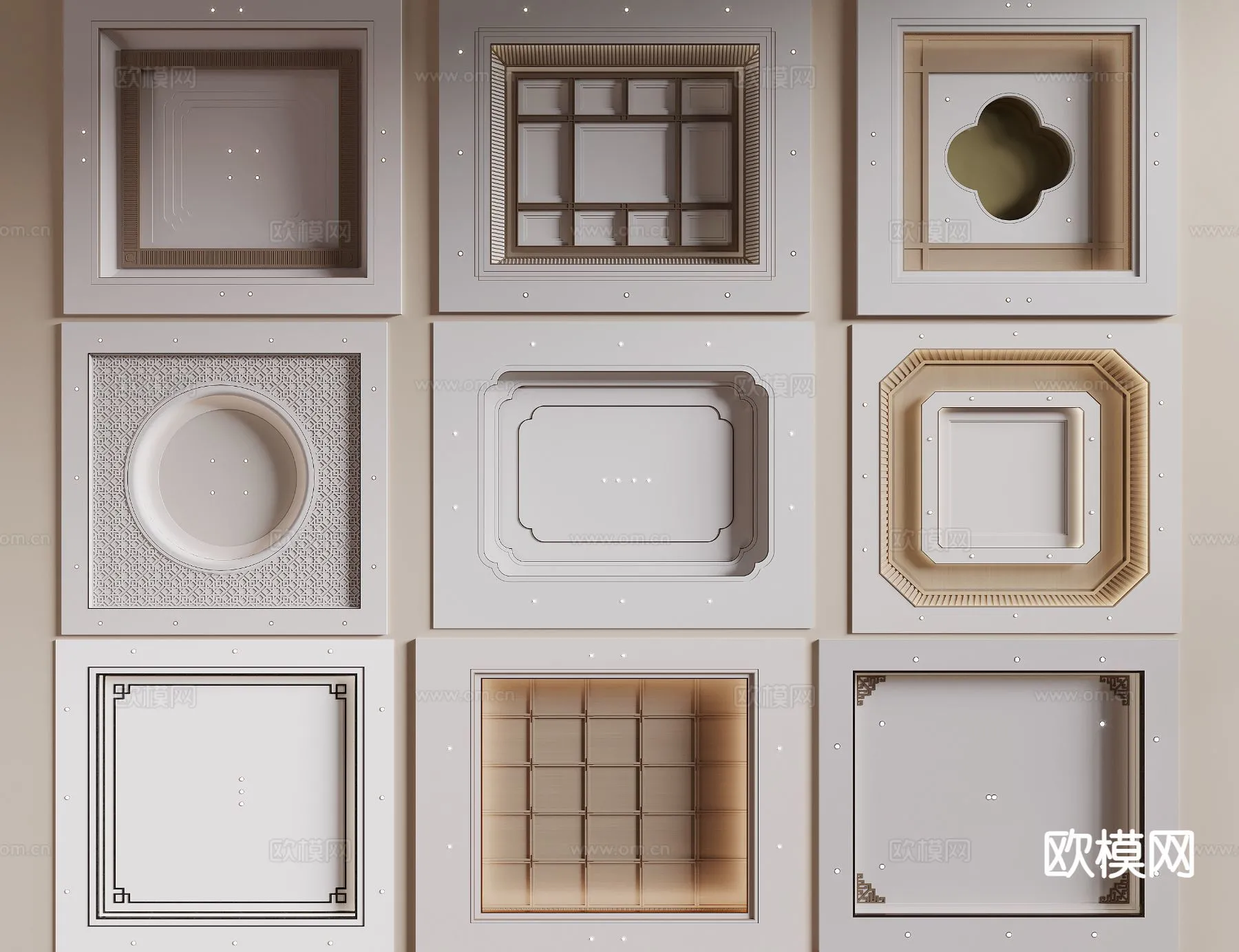 DECOR HELPER - DETAIL - CEILING - 3D Model For Interior Design - 11571