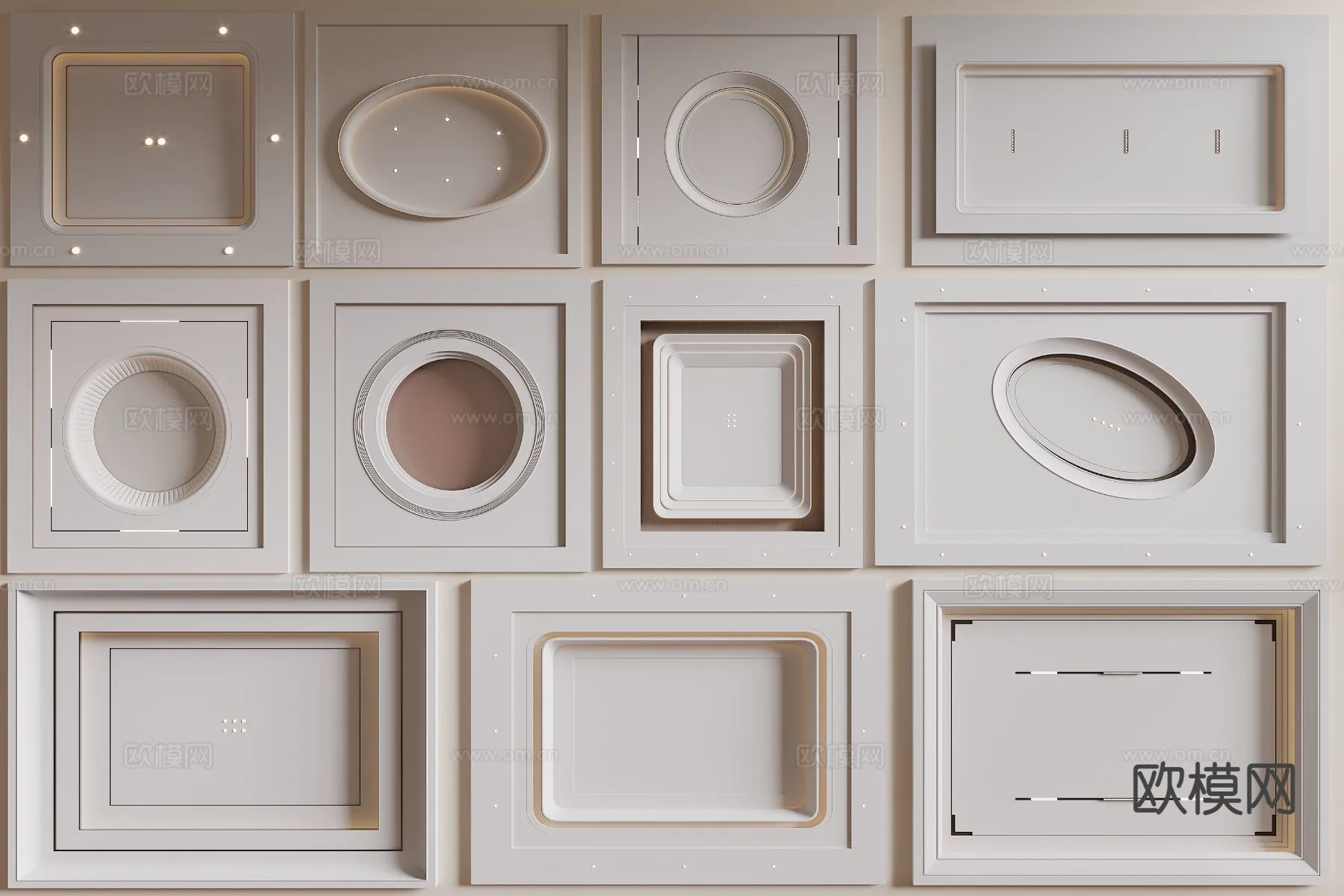 DECOR HELPER - DETAIL - CEILING - 3D Model For Interior Design - 11572