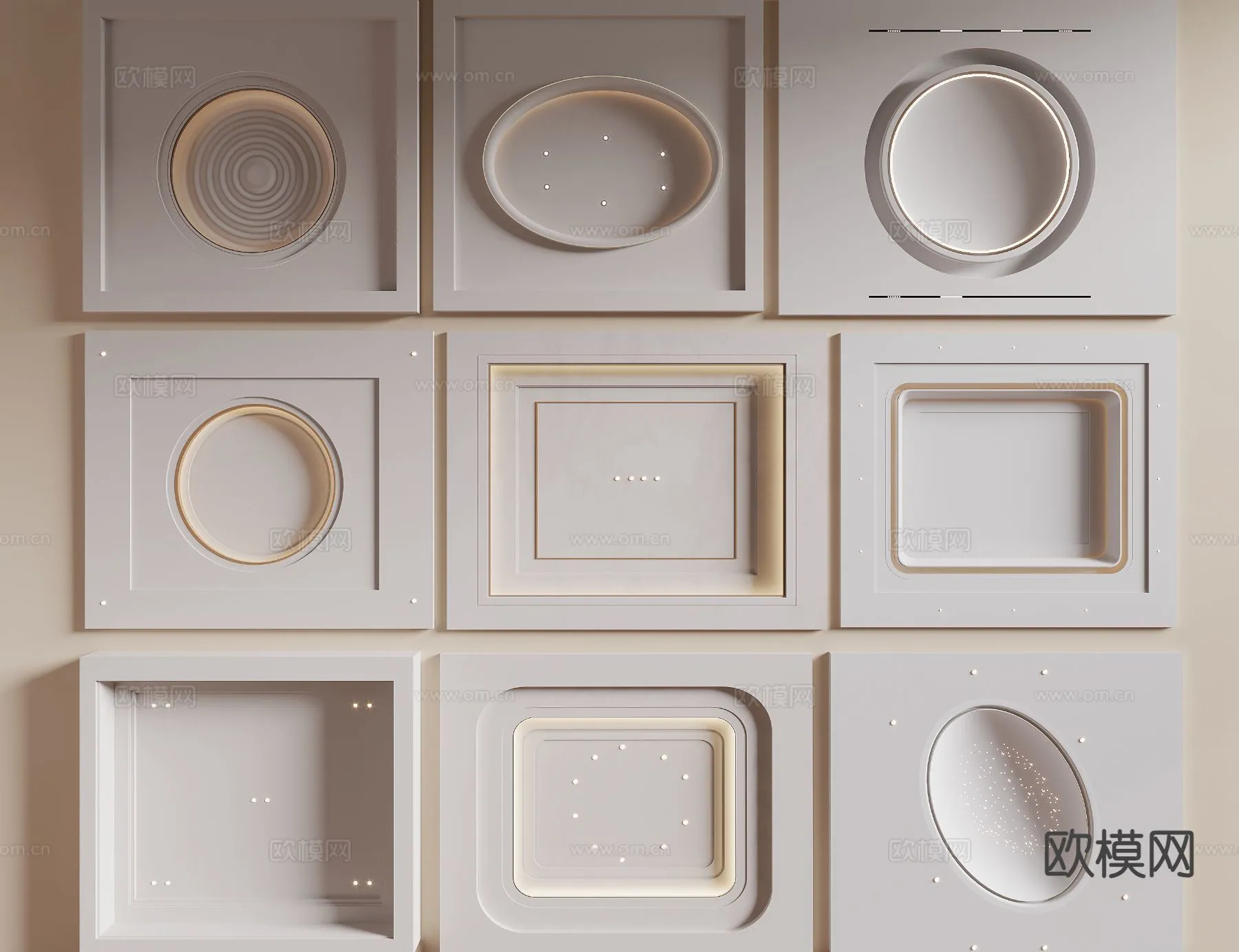 DECOR HELPER - DETAIL - CEILING - 3D Model For Interior Design - 11578